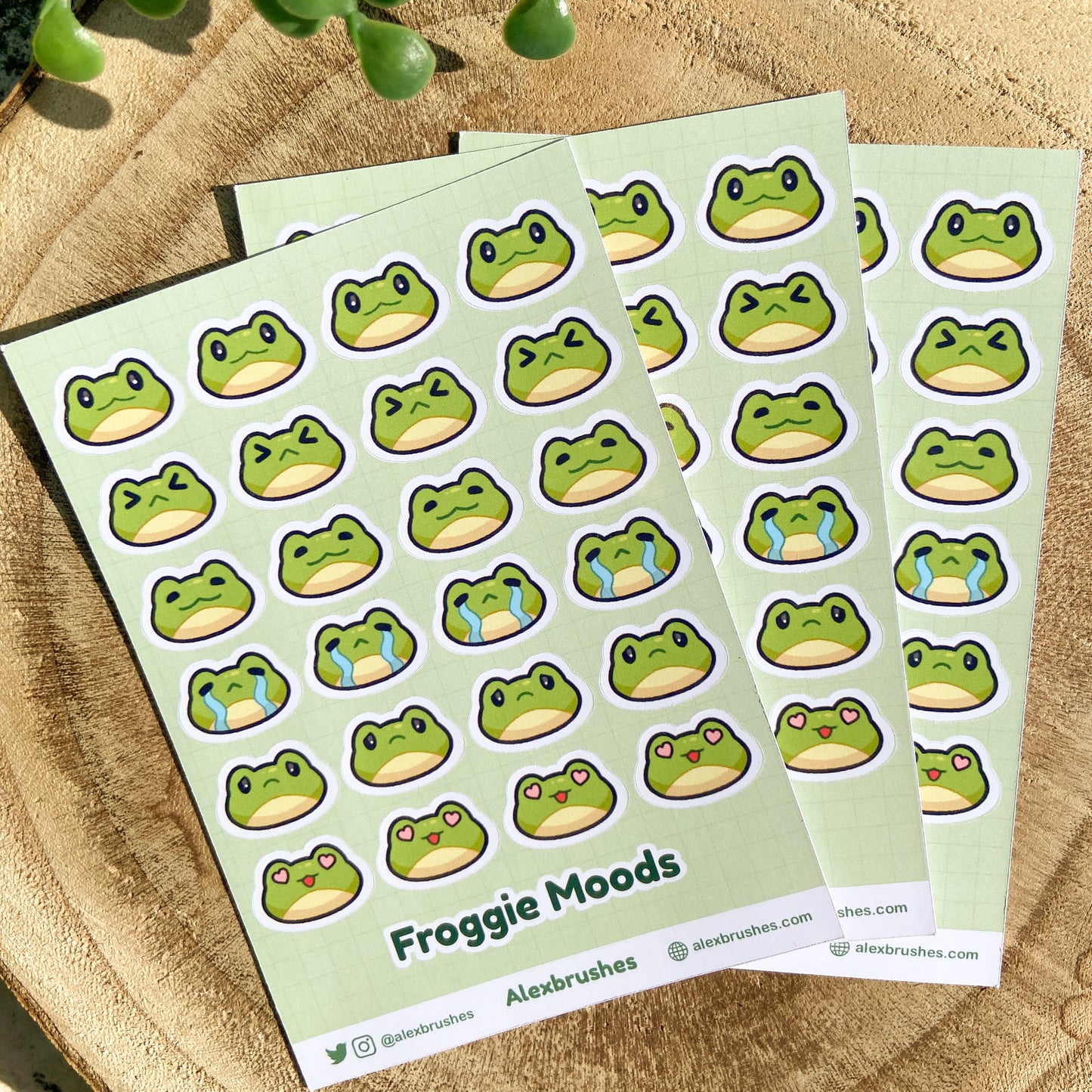 Froggie Moods Sticker Sheet
