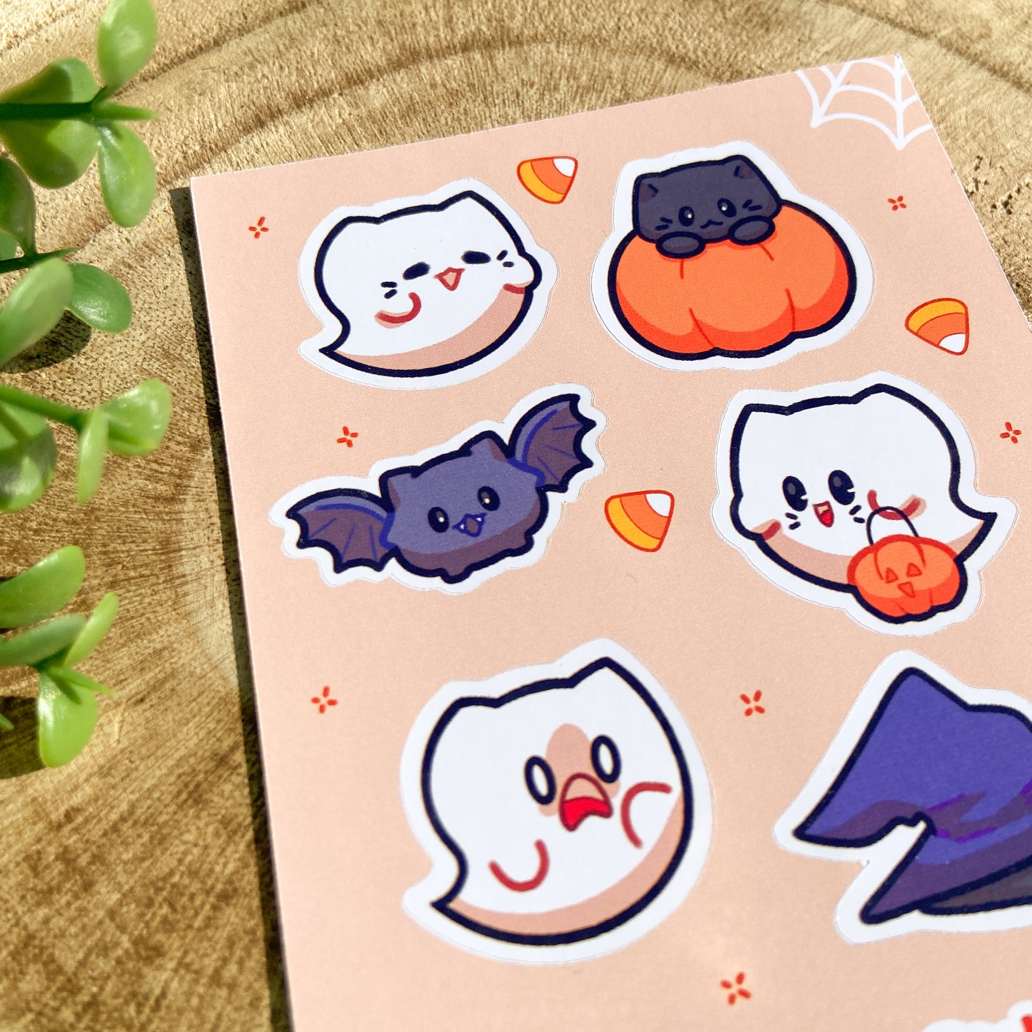 Spooky Cats Sticker Sheet