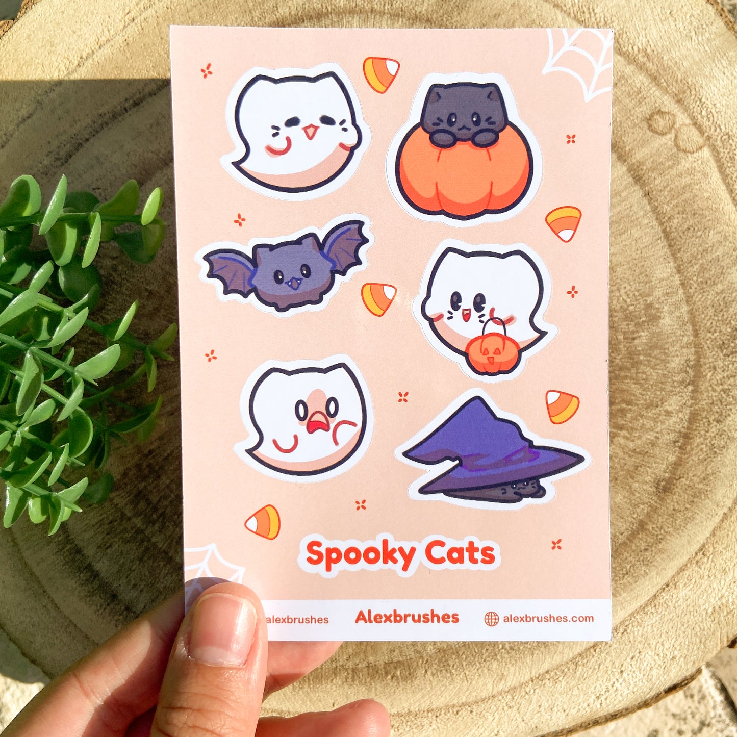 Spooky Cats Sticker Sheet