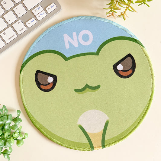 Frog round mouse pad