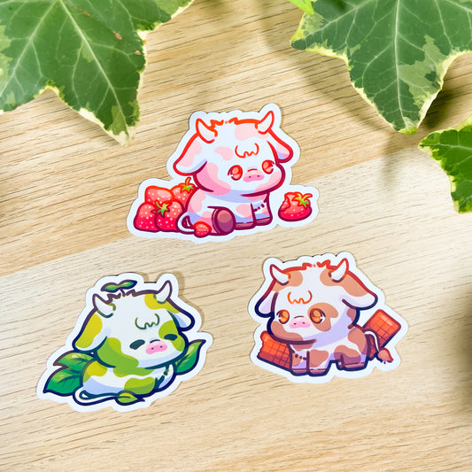 Cute cows stickers