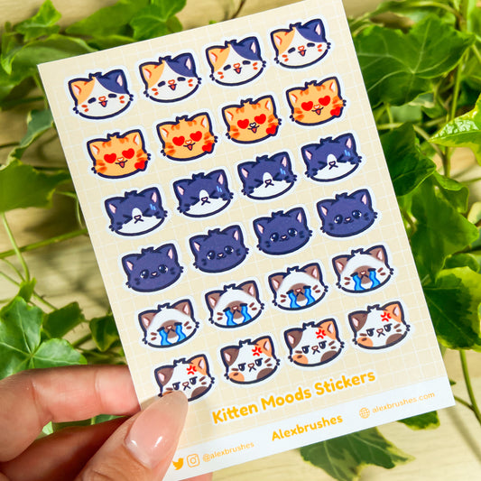 Cat Moods Sticker Sheet
